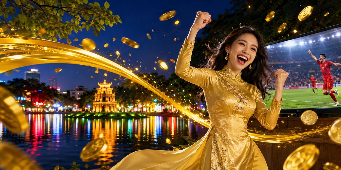 Người dùng Hà Nội trong trang phục áo dài kiểm tra bonus cashback casino